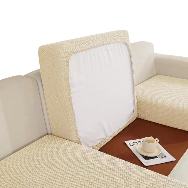 Sofa Seat Cushion Cover Elastic Thick Jacquard Sofa Seat Cover Sofa Cushion Cover L Shaped Sofa Cover