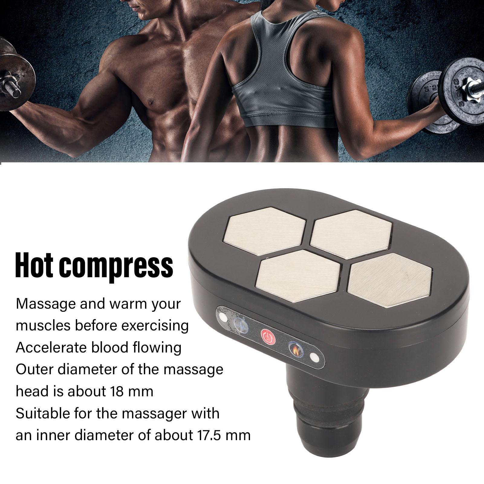 

Массажная головка для фасции калибра 18 мм, 3 нагревательных механизма, уменьшающих усталость, сменная массажная головка для мышц