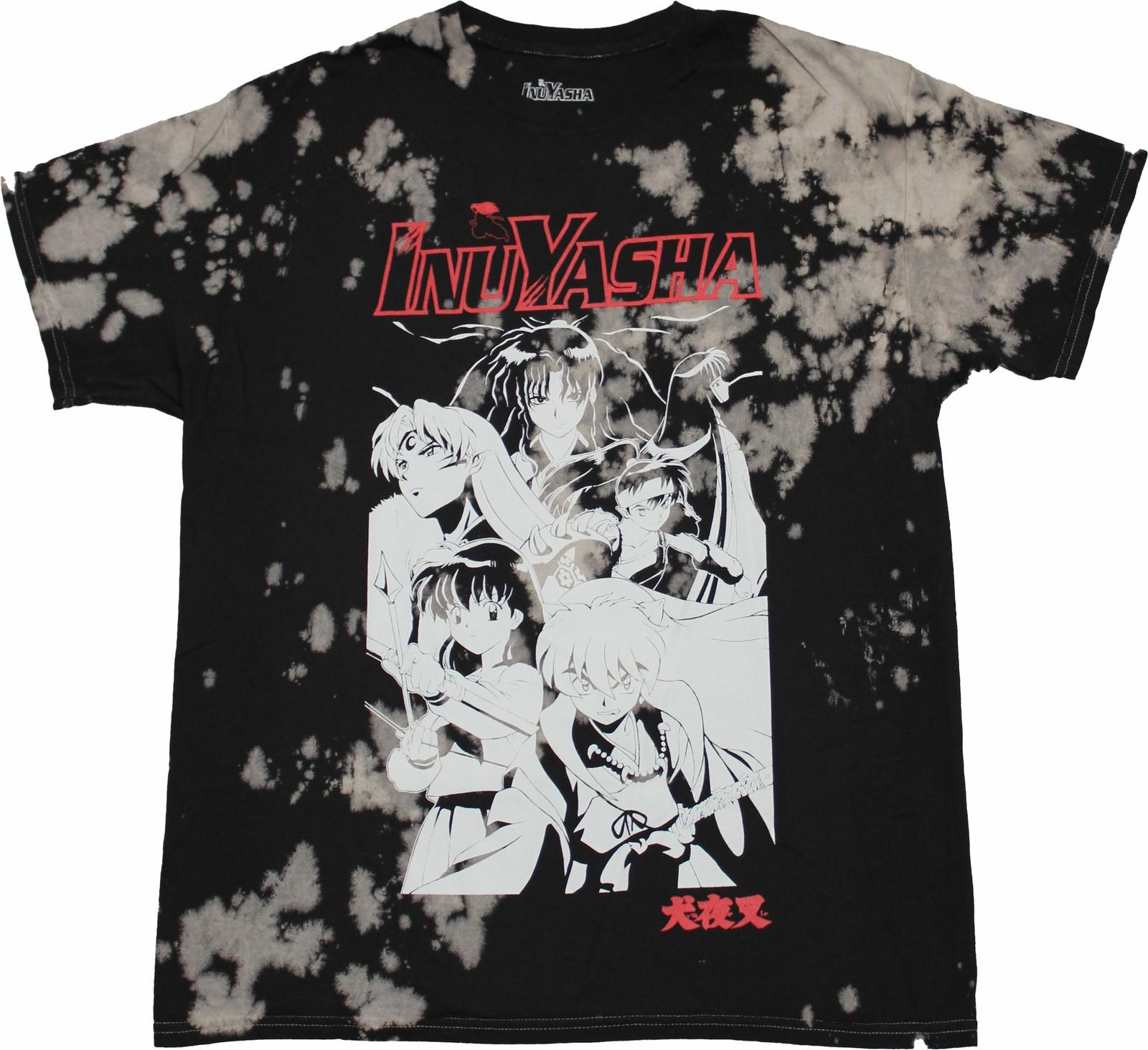 Inuyasha New Adult T-Shirt - Washed group Outline Image S