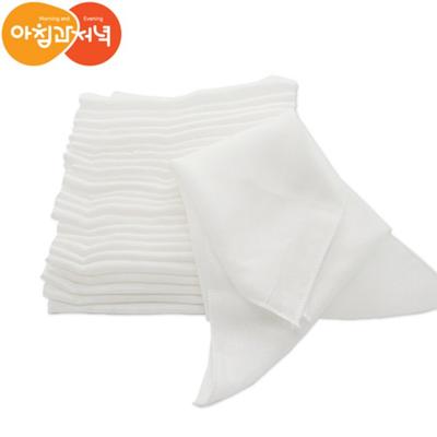 Morning and Evening Infant Plain Gauze Handkerchief 15p, Korean Baby Products