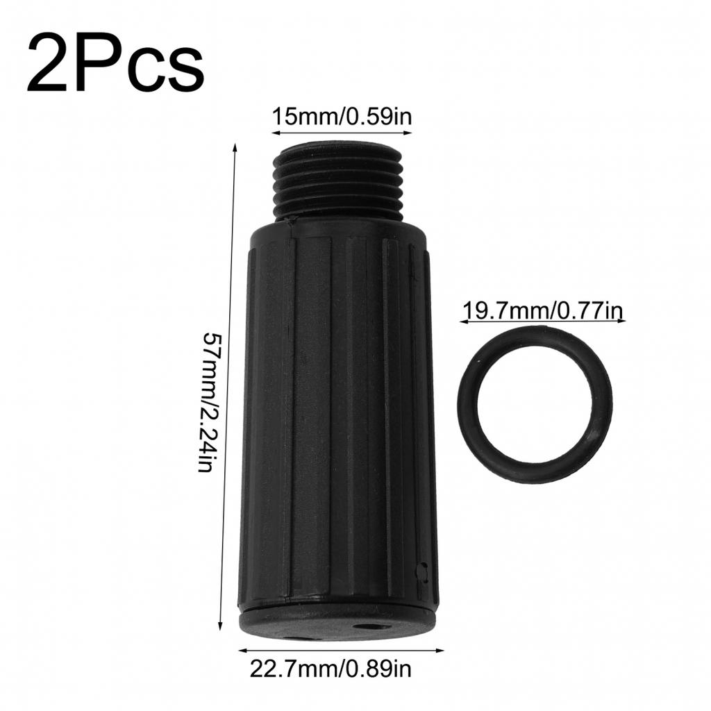 2pcs Oil Cap Plugs For Air Compressor Pump Vent Hatunction M15x1 50mm/ Thread