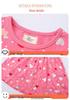 New Summer Heart Pattern Princess Dress - European & American Style, Knitted Cotton, Cartoon Print for Girls