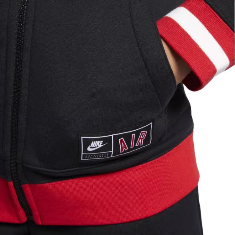 Nike Einfarbiger Logo-Print Zip-Up Hoodie Kinderjacken CN6115-010