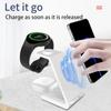 30W Charging Station 3 In 1 Wireless Charger Stand For Samsung S25 S24 S23 Galaxy Watch 7/6/5/4/3/2 Buds3/2/3 Pro Fast Charging