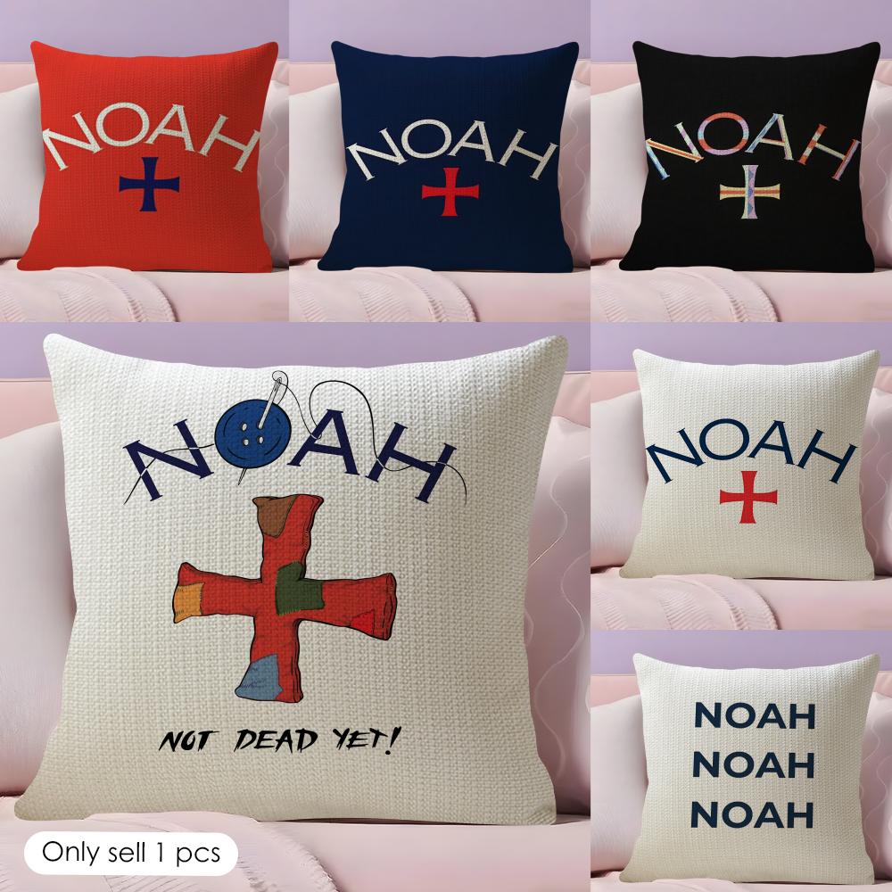 Luxury Brand NNOAH Cushion Cover Natural Linen Organic Fabric DoubleSided Printing Couch Pillow Covers Home Decor