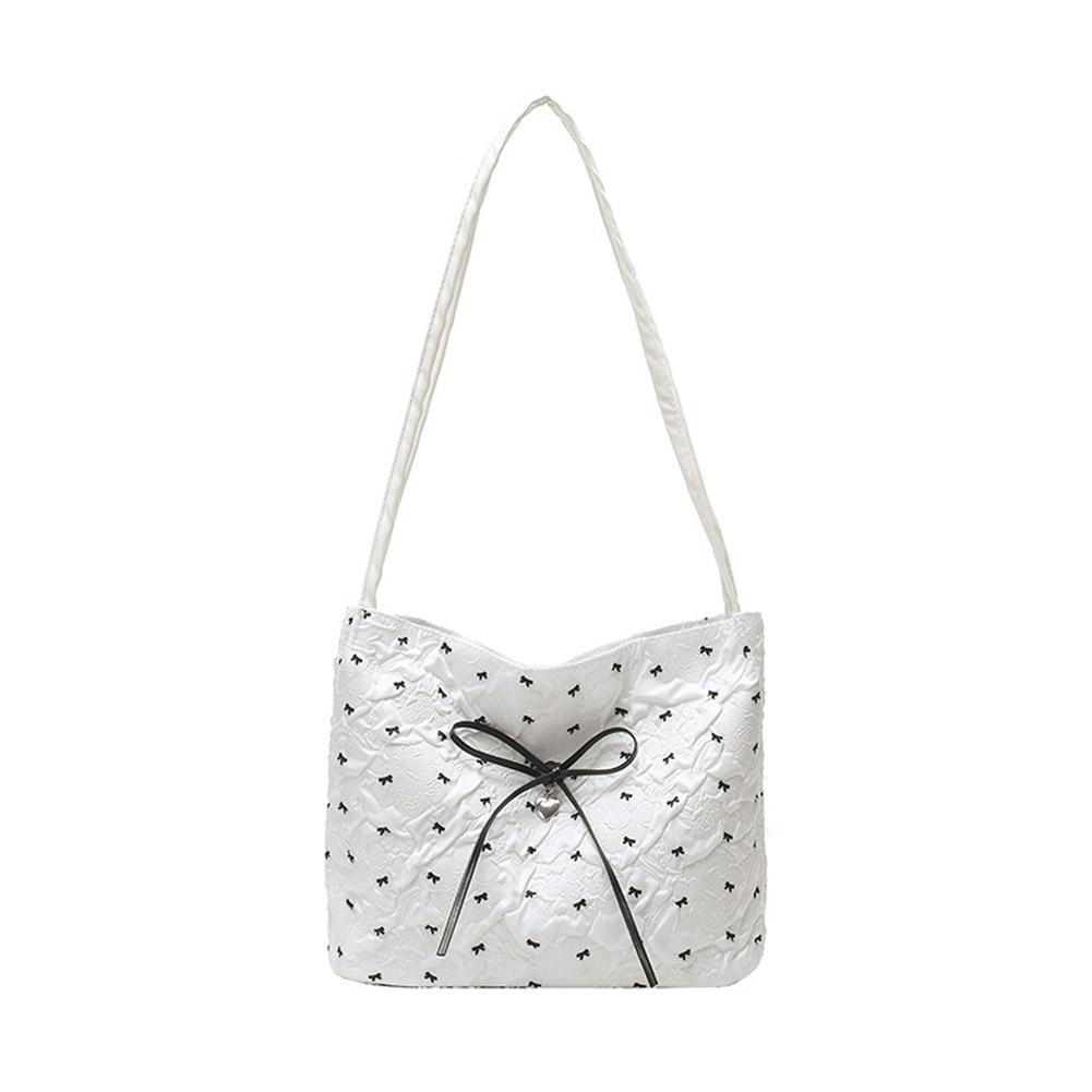 

Bow Women s Single-shoulder bag Fashion Large capacity Tote bag Handbag crossbody bag Daily commuting bag Underarm pouch