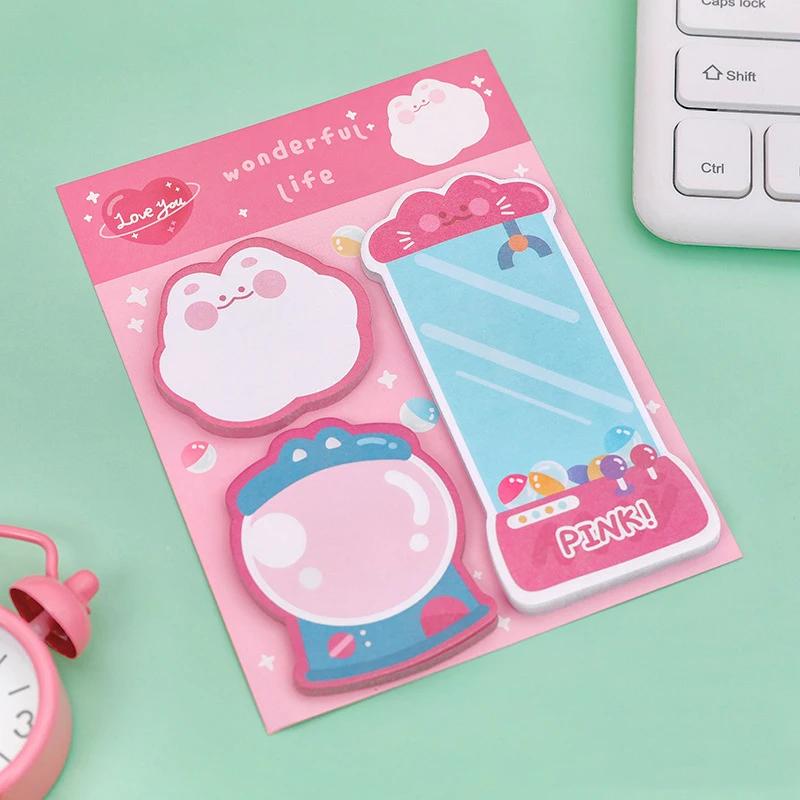 Cartoon Combination Post-it Notes Creative Message Alien N Times Stick Students Cute Hand Notes Memo Pad Office Accessories