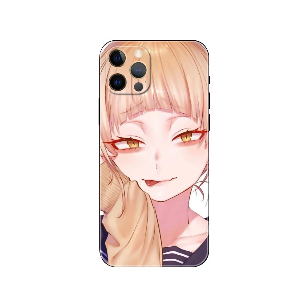 Süße Himiko Toga Anime Handyhülle für iPhone 5 5s 2020se 6 6s 7 8 plus x 10 XR XS 11 12 13 mini pro MAX schwarze TPU-Rückseite