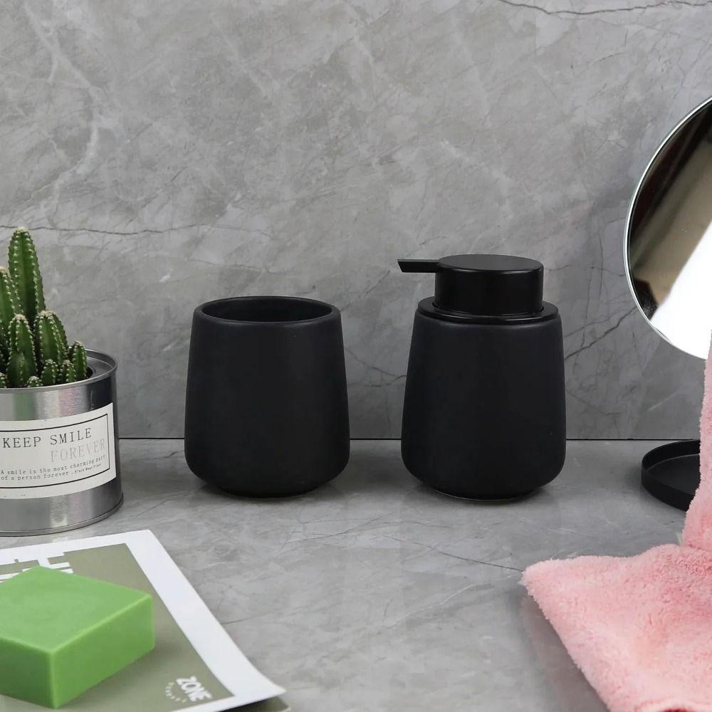 Ceramic Soap Pump Dispensers 300ml Hand Soap Dispenser Minimalist Lotion Soap Bottle  Travel