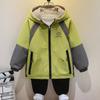 Autumn Fashion Boys' Coat Plus Fleece Top Windbreaker Double-sided Children's Jacket