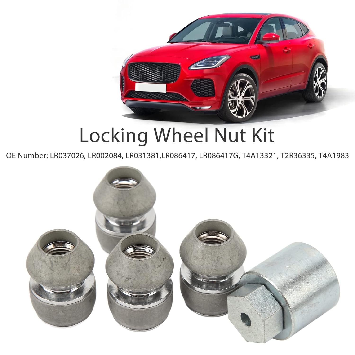 

Wheel Nut Lock Kit, LR086417 Loosen Proof Anti Hard for 2