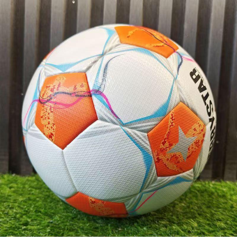 Nuovo Gioco Allenamento Calcio Giovani Adulti Incollaggio a Caldo 5 Palloni PU Resistente all'Usura Antiesplosione Calcio