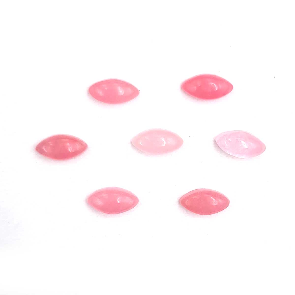 Dyed Pink Jade Marquise Cabochon Loose Gemstone Lot 23 Pcs 2*5 MM 6 CT For Jewelry Making 2*5 MM розовый