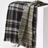 Long Men Thick Shawl Warm Double-sided Scarf Large Plaid Knitted Scarf  Autumn