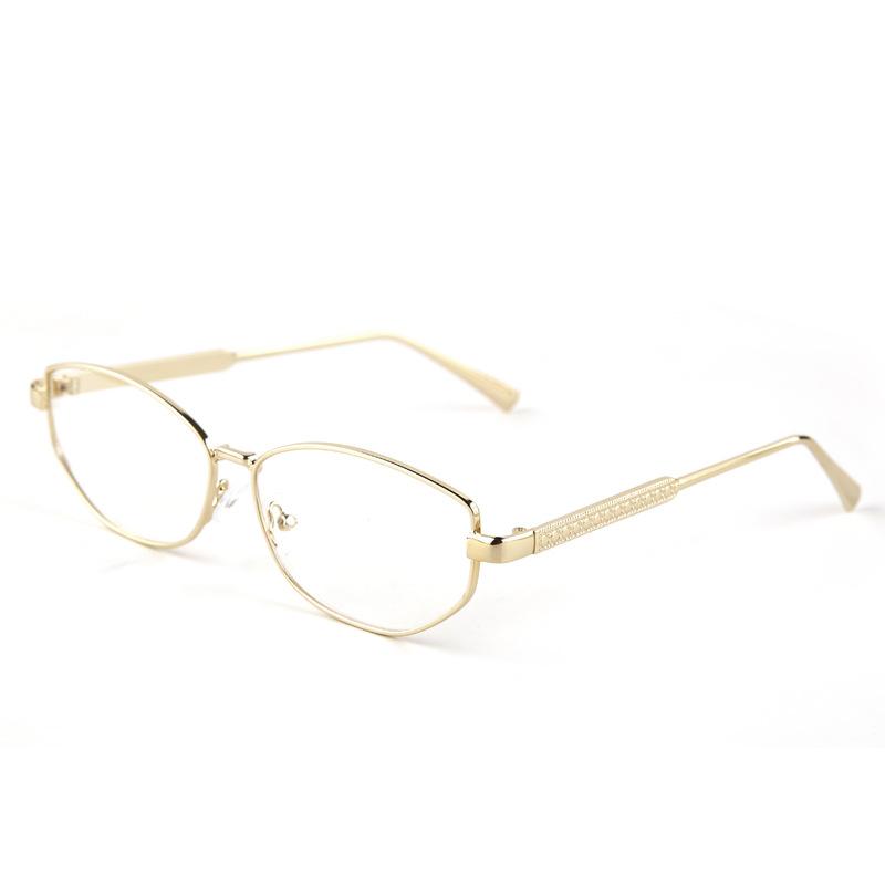 Retro polygonal small frame reading glasses men's and women's high definition anti-blue light daily newspaper reading anti-fatigue glasses
