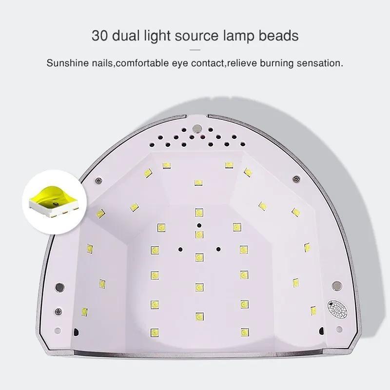 Nail Dryer UV LED Lamp 48W For Manicure 30 Leds Drying Nail Gel Polish Ice Nail Lamps 4 Timer With LCD Display Nail Tools