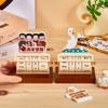 Miniature Art Ornament Rotating Desk Calendar Perpetual Date Calendar  Desk Decoration