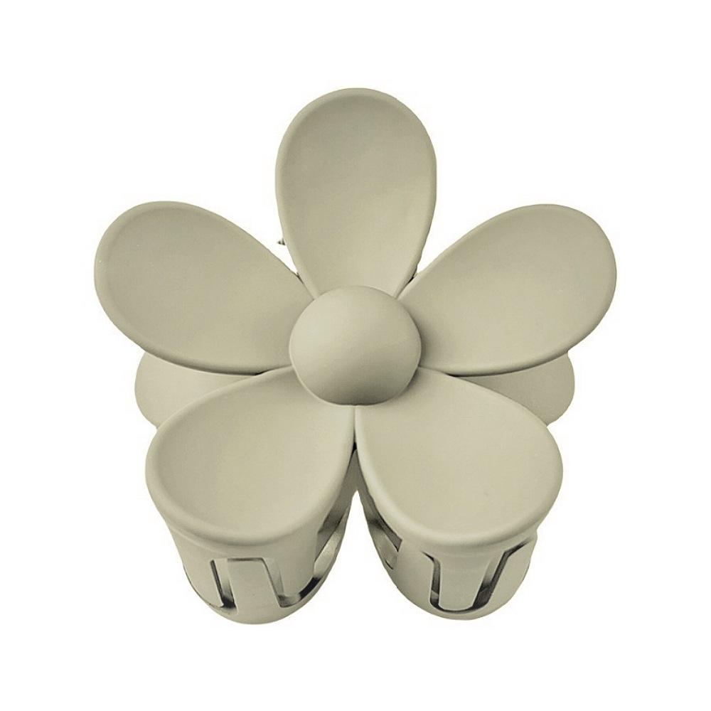 

Матовый зажим-краб для волос с цветком для причесок пучок и конский хвост - Европейский и американский модный аксессуар для волос