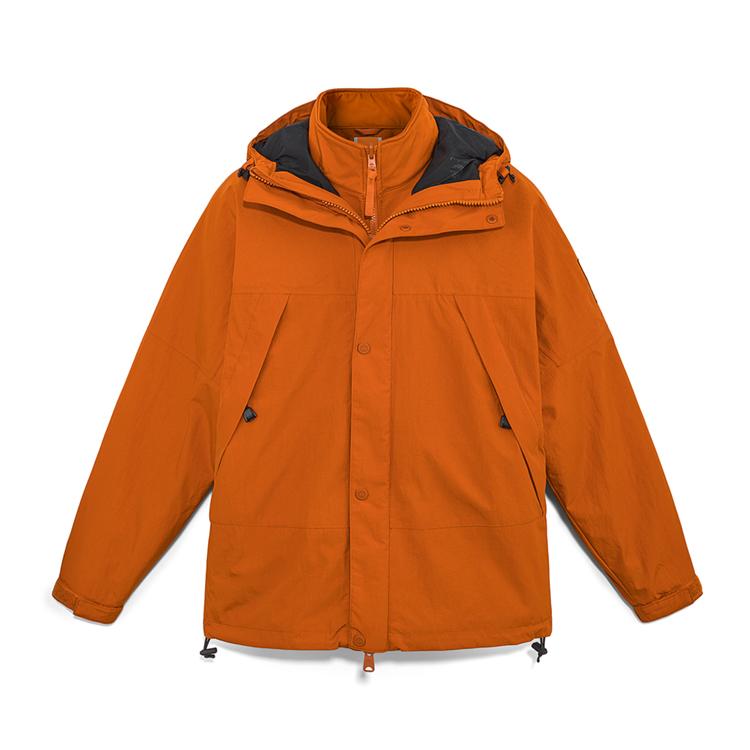 

Timberland Три в одном теплая мягкая подкладка из водонепроницаемой ветрозащитной дышащей куртки для мужчин коричневая куртка A69F2888