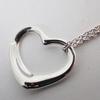 [Pre-owned] TIFFANY 925 Open Heart Pendant/Necklace/j69-7