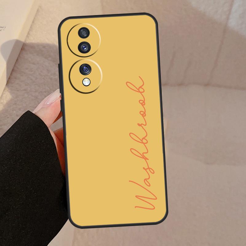 Personalisierter Monogramm-Name für Honor 90 70 50 Lite Magic 5 Pro 8X 9X Handyhülle für Honor X8a X9a X7a X6a X9 X7 X8 X9b