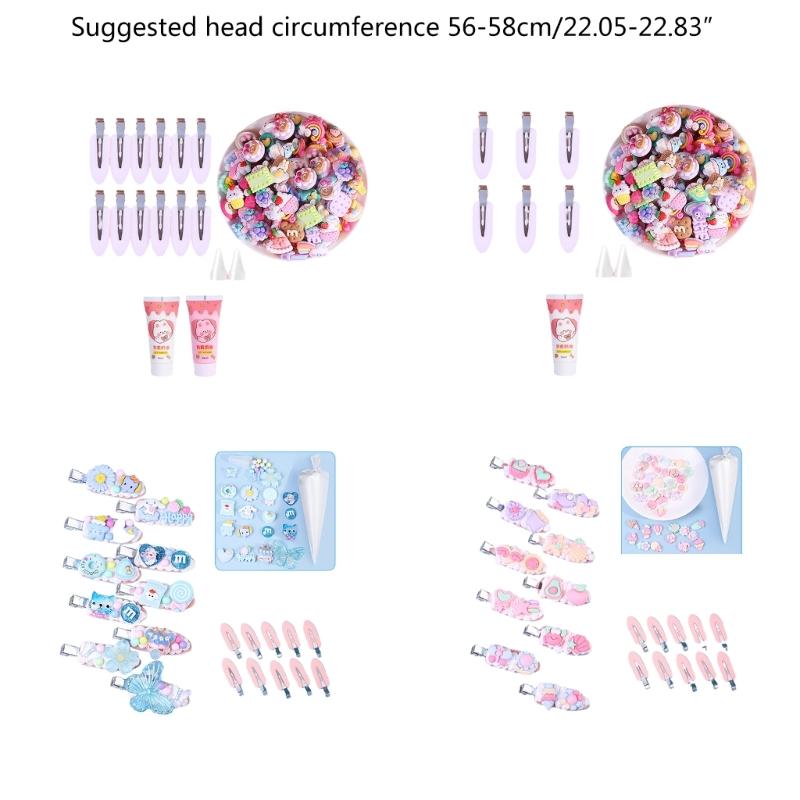 Resin Hair Clip Assortment Handcrafts Pins DIY Set for DIY Decorating