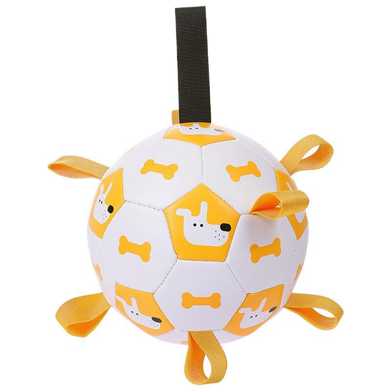 Interactive Dog Toy Ball - ETPU Squeaky Football Outdoor Play Training 15cm/19cm Multiple Colors