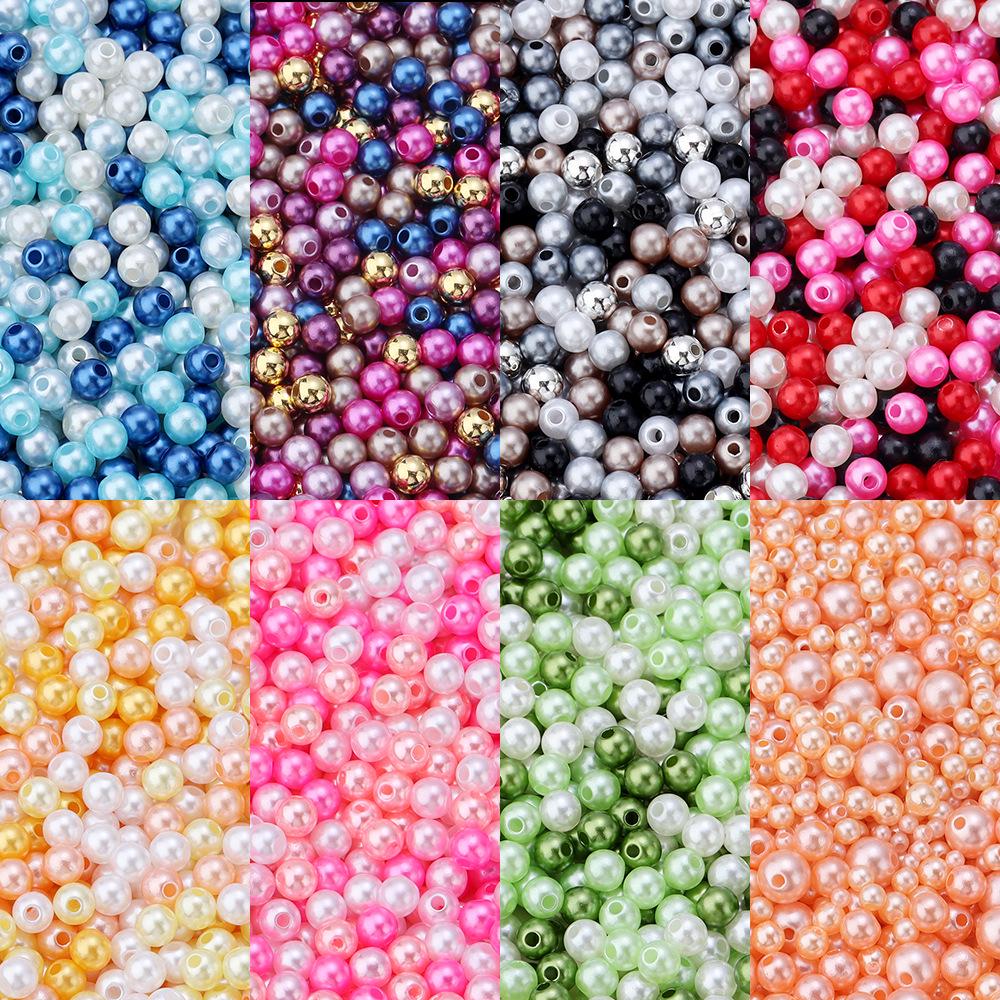 Multicolor ABS Pearl Beads for DIY Clothing, Bracelets & Jewelry