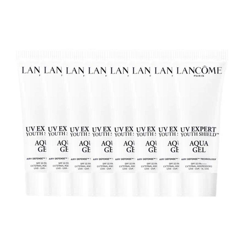 Lancôme Размер для путешествий/пробник Маленький белый тюбик солнцезащитного крема, освежающий, легкий и водопроницаемый SPF50 PA Освежающий солнцезащитный крем 10 мл*8 белый