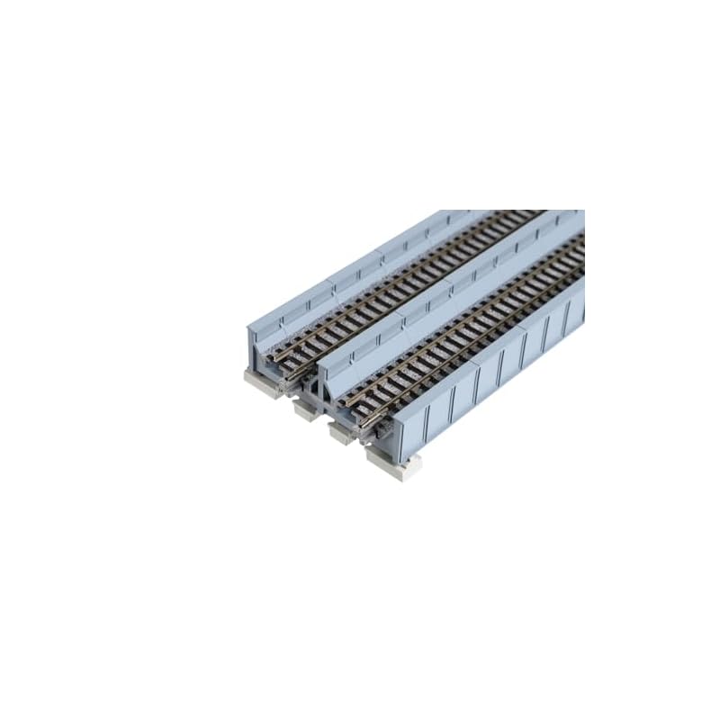 KATO N gauge double track plate girder railway bridge, gray, 20-457, model railway supplies.