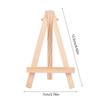20 Pieces Triangles Easel Wood Easels Small Easel for Pictures Table Easel for Display of Painting Drawing Picture Frame