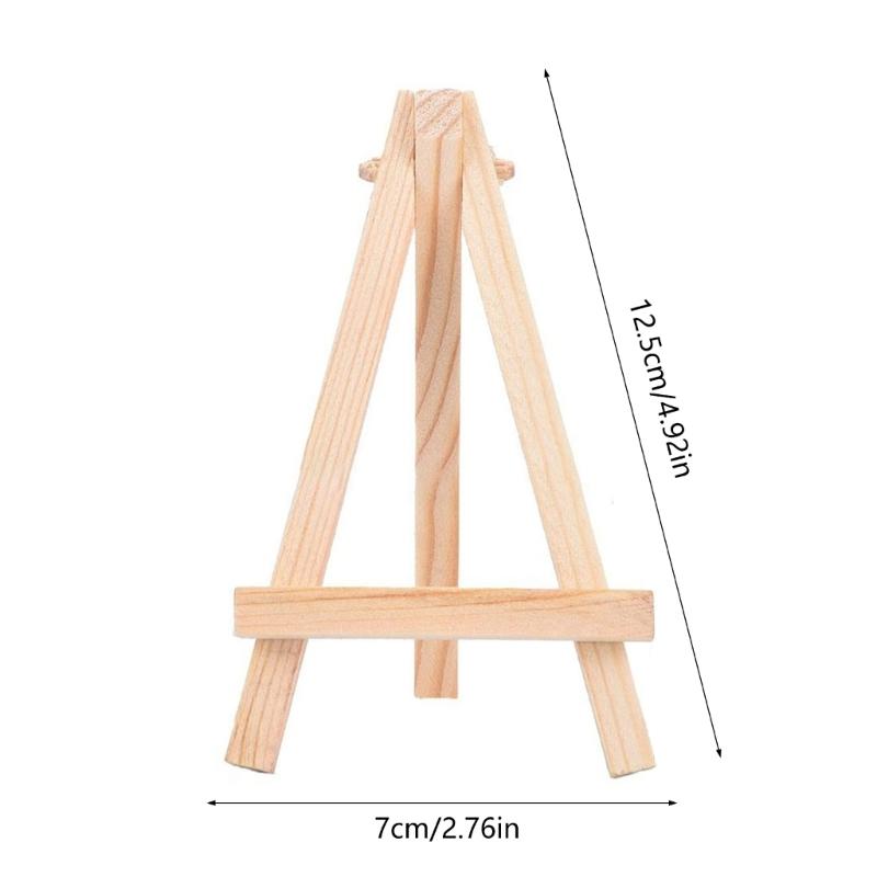 20 Pieces Triangles Easel Wood Easels Small Easel for Pictures Table Easel for Display of Painting Drawing Picture Frame