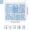 Kovict 110Pcs/Set Silicone Beads Round Lentil Hexagon Loose Bead For Jewelry Making DIY Necklace Bracelet Keychain Accessories