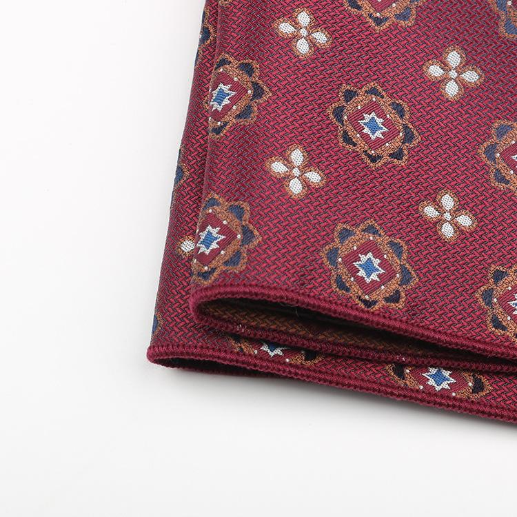 Einstecktuch Herren Burgunder Hochzeit Bräutigam Muster Hochwertiges Hochzeits-Taschentuch Brusttuch