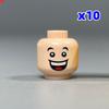 Custom Build Bricks Printed Head Face Expression 4cm Action Figure Body Part DIY Educational Toy Creating Bricks Toysets Ideal For Youngsters Gift