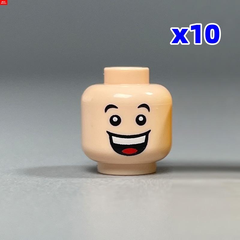 Custom Build Bricks Printed Head Face Expression 4cm Action Figure Body Part DIY Educational Toy Creating Bricks Toysets Ideal For Youngsters Gift