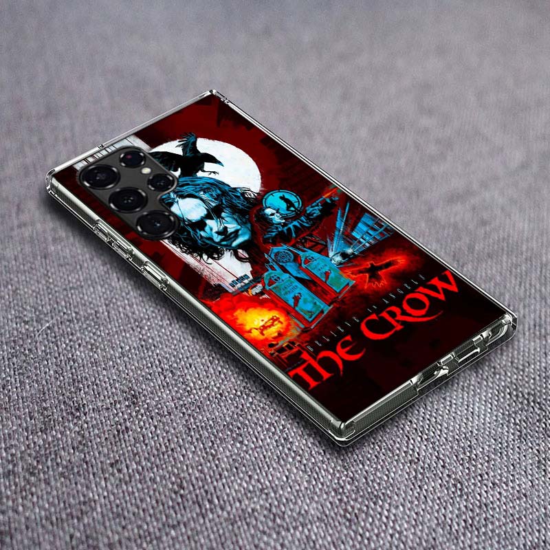 Movie THE C-CROW Phone Case For Samsung Galaxy S24 S23 S21 S20 FE S22 S26 Ultra S25 Edge S10 Plus Cover Clear TPU Capa Shell Coq