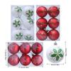 6Pcs Christmas Ball Baubles Ornament Shatterproof Christmas Tree Hangings Decorations for Wedding Winter Holiday Party