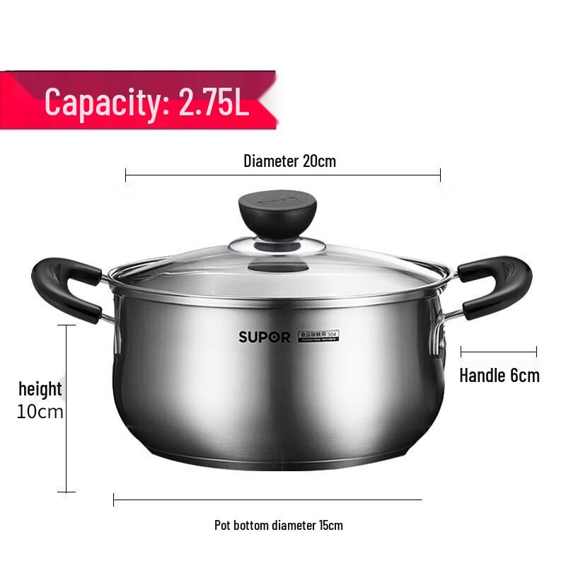 Supor 304 Stainless Steel Multi-Purpose Cooking Pot