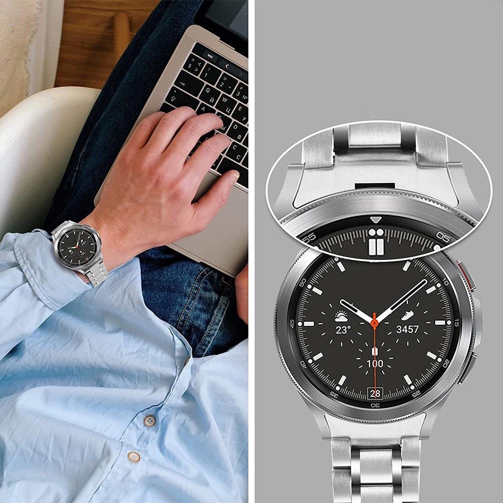 Strap Bracelet for Samsung Galaxy Watch 4/5/6 40/42/43/44/45/46/47mm, Silver