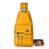 WEIXIER Sling Bag für Damen und Herren, Leder, Crossbody, Schultertasche, Brusttasche, Sling-Rucksack, Reisetasche