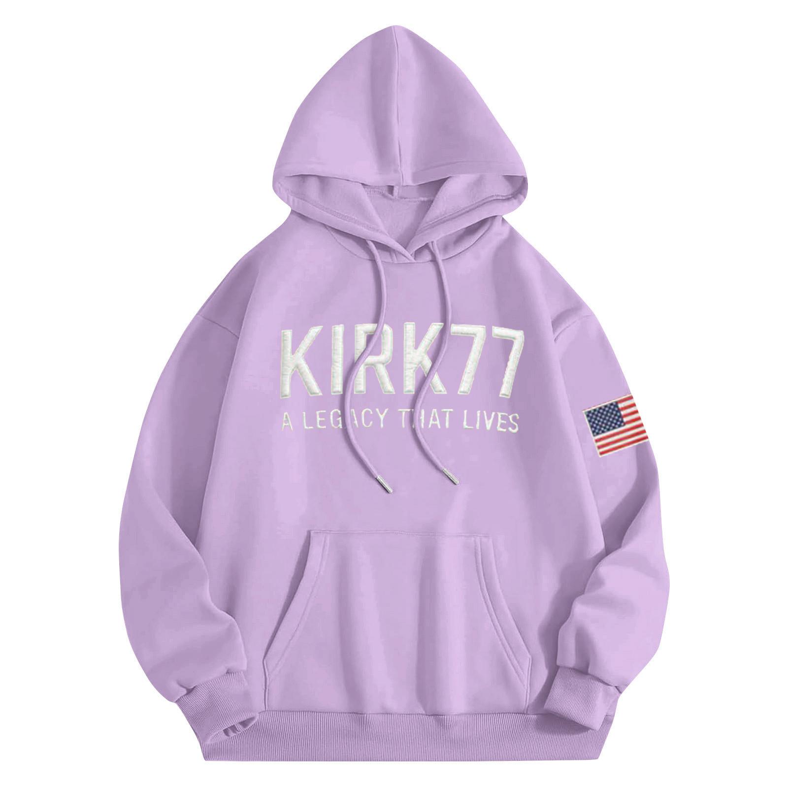 

Женская мода, повседневные универсальные повседневные толстовки, топы с длинными рукавами, толстовки XL фиолетовый