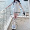 2025 Youthful Striped Knit Polo Dress - Sweet & Stylish