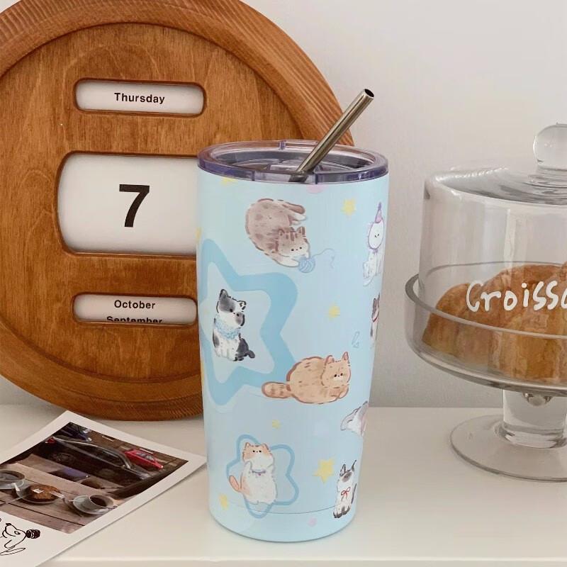 Shangqi Cartoon Animal Stainless Steel Thermos Mug