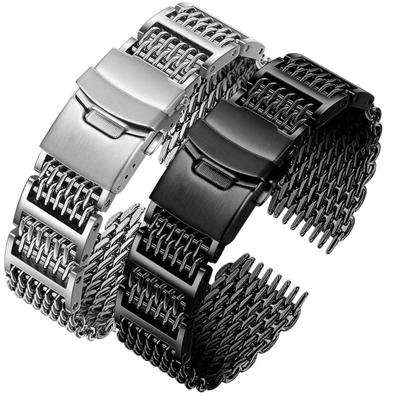 24mm Solid Stainless Steel Watch Strap For Casio PROTREK Series PRW-6600 PRG-600Y PRG-650 PRG-600 Men's watch accessories