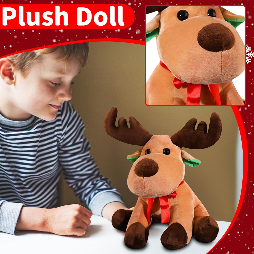 Cartoon Christmas Elk Doll Plush Toy Christmas Foreign Trade Decoration Christmas Eve Christmas Gift