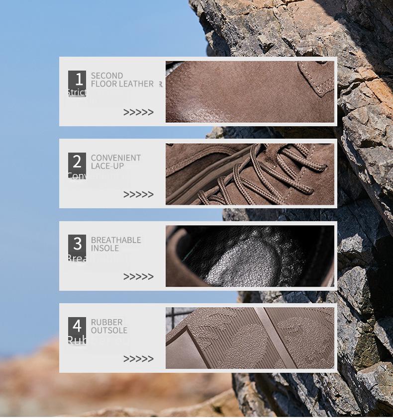 Męskie buty Martin ze skóry naturalnej z wysoką cholewką - Casualowy trend kolekcja wiosenna 2024