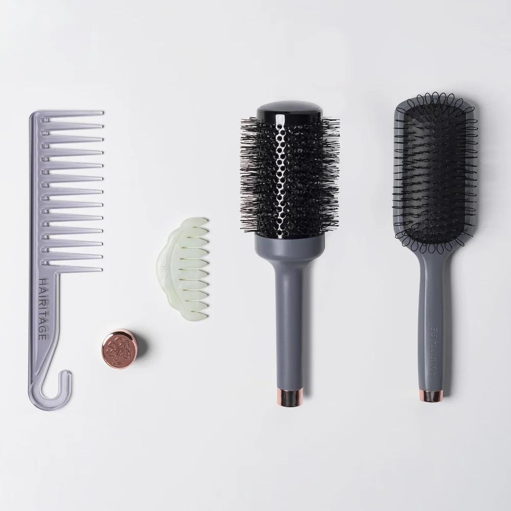 Jade Comb Scalp Massager Good Vibes Hair Tool All Hair Types Detangling Relaxation Healthy Scalp Massage Portable 1PC