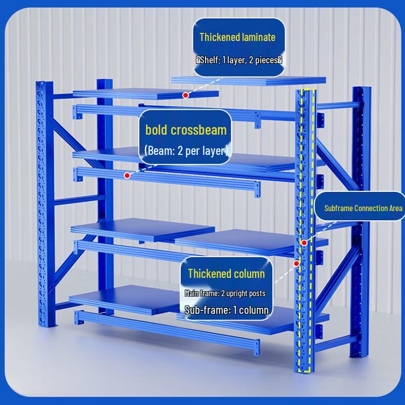 WEZHO Heavy-Duty Industrial Storage Shelving Unit