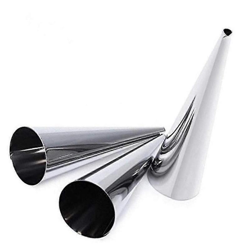 8pcs Stainless Steel Baking Cones Diy Cream Horn Moulds
